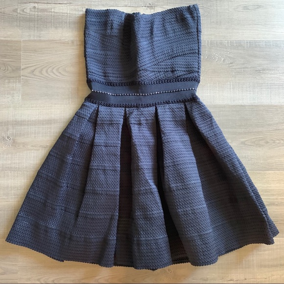 Francesca's Collections Dresses & Skirts - NEW Navy strapless bondage a-line dress WORN ONCE